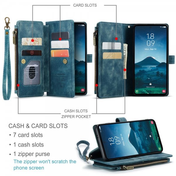 CaseMe Samsung Galaxy S24/S25 Fodral C30 Series Blå