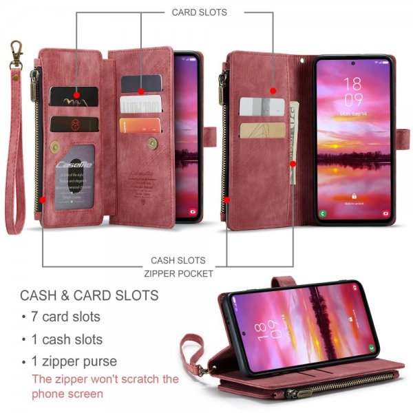 CaseMe Samsung Galaxy S24/S25 Fodral C30 Series Röd