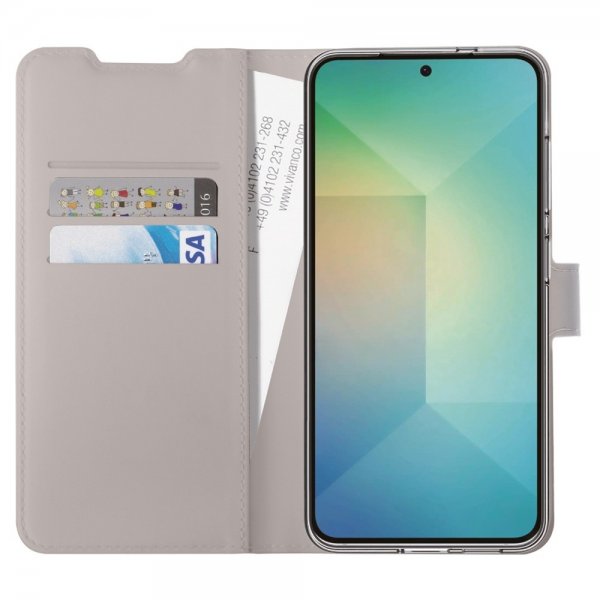 Vivanco Samsung Galaxy S25 Fodral Classic Wallet Greige
