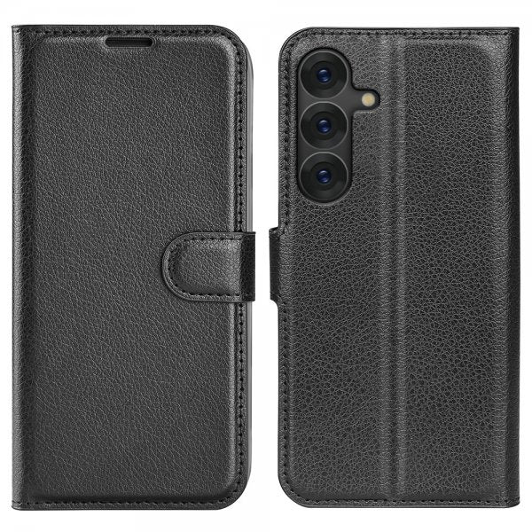 Samsung Galaxy S25 Fodral Litchi Svart