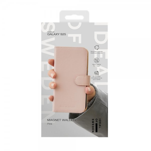 Ideal of Sweden Samsung Galaxy S25 Fodral Magnet Wallet+ Rosa