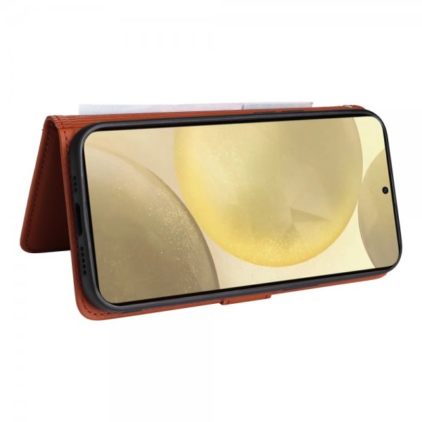 Betopnice Samsung Galaxy S25 Fodral med Löstagbart Skal 005 Brun