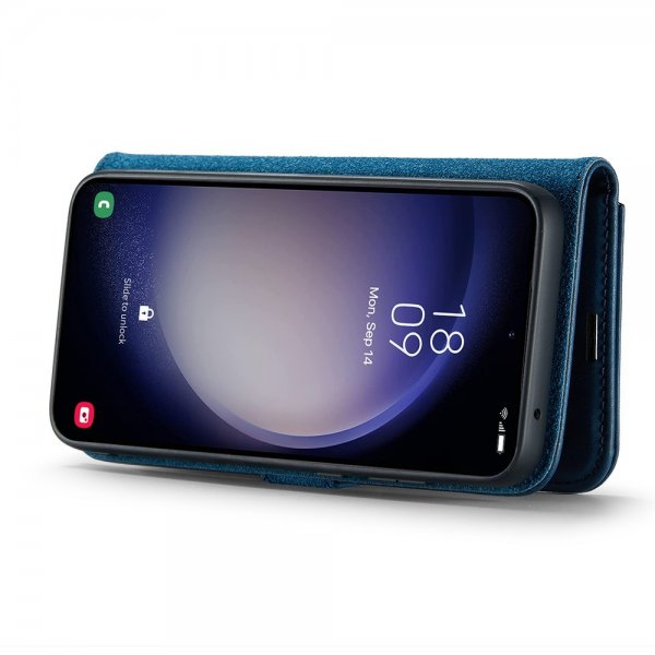 Dg.Ming Samsung Galaxy S25 Fodral med Löstagbart Skal Blå