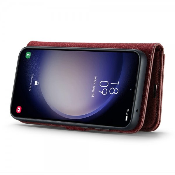 Dg.Ming Samsung Galaxy S25 Fodral med Löstagbart Skal Röd