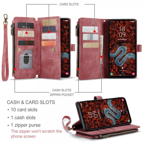 CaseMe Samsung Galaxy S24 Plus/S25 Plus Fodral C30 Series Röd