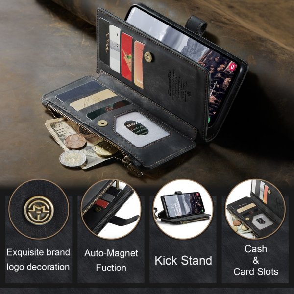 CaseMe Samsung Galaxy S24 Plus/S25 Plus Fodral C30 Series Svart
