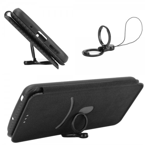 Samsung Galaxy S25 Plus Fodral Kolfibertextur Svart
