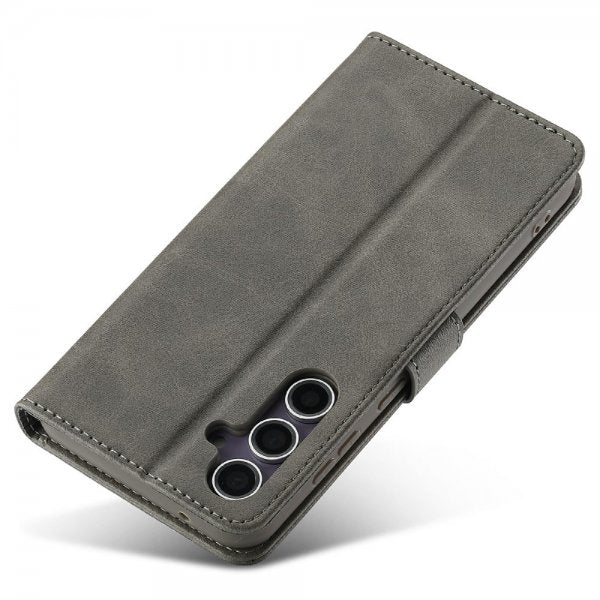Lc.Imeeke Samsung Galaxy S25 Plus Fodral med Kortfack Stativfunktion Grå