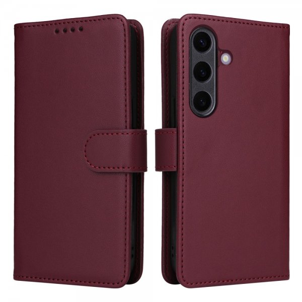 Betopnice Samsung Galaxy S25 Plus Fodral med Löstagbart Skal 005 Röd