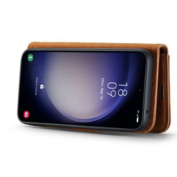 Dg.Ming Samsung Galaxy S25 Plus Fodral med Löstagbart Skal Brun
