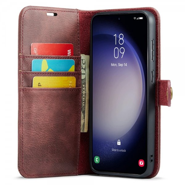 Dg.Ming Samsung Galaxy S25 Plus Fodral med Löstagbart Skal Röd