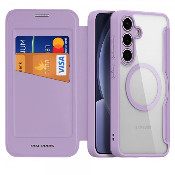 Dux Ducis Samsung Galaxy S25 Plus Fodral Skin X Pro Series MagSafe Lila