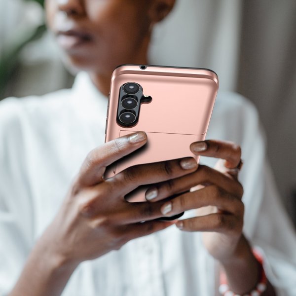 Samsung Galaxy S25 Plus Skal Card Slide Blå