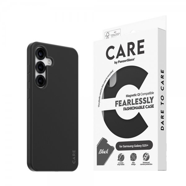 CARE by PanzerGlass Samsung Galaxy S25 Plus Skal Fashionable MagSafe Svart
