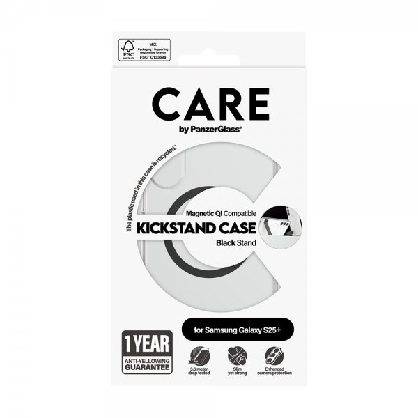 CARE by PanzerGlass Samsung Galaxy S25 Plus Skal Kickstand MagSafe Svart
