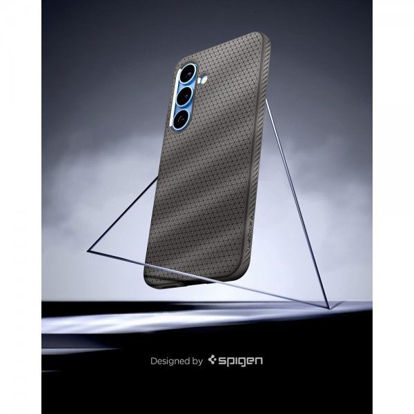 Spigen Samsung Galaxy S25 Plus Skal Liquid Air Marble Gray