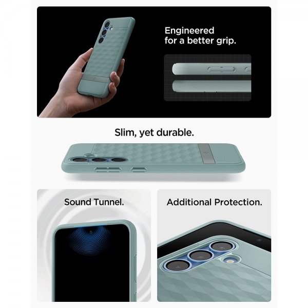 Spigen Samsung Galaxy S25 Plus Skal Parallax MagFit Sage Green