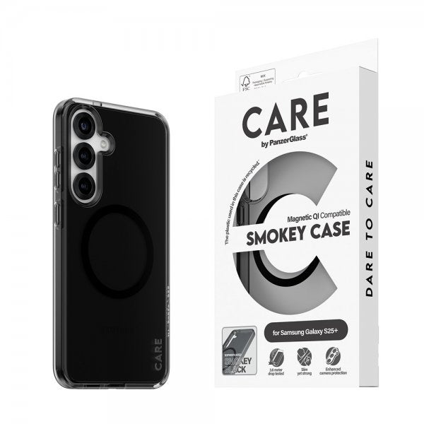 CARE by PanzerGlass Samsung Galaxy S25 Plus Skal Smokey MagSafe Svart