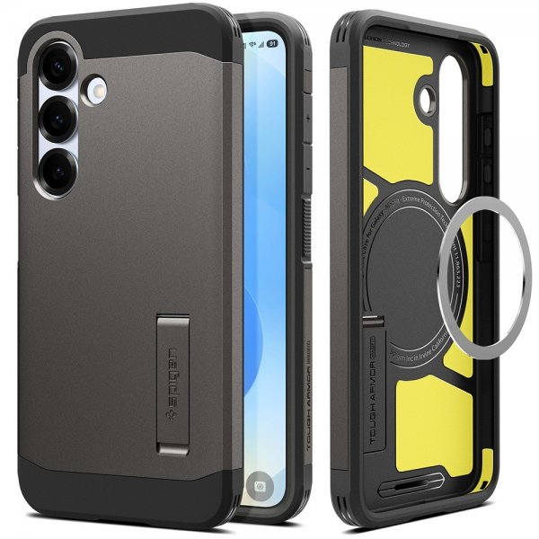 Spigen Samsung Galaxy S25 Plus Skal Tough Armor MagFit Gunmetal