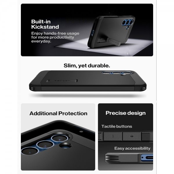 Spigen Samsung Galaxy S25 Plus Skal Tough Armor MagFit Svart