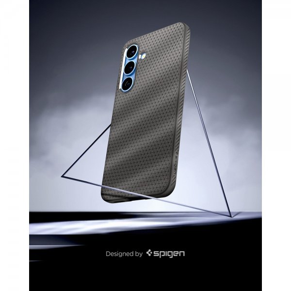 Spigen Samsung Galaxy S25 Skal Liquid Air Marble Gray
