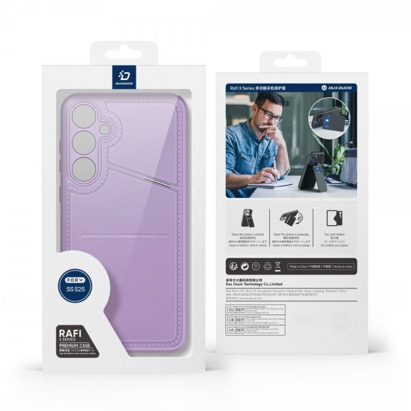 Dux Ducis Samsung Galaxy S25 Skal Rafi II Series MagSafe Lila
