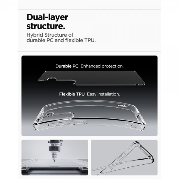 Spigen Samsung Galaxy S25 Skal Ultra Hybrid Crystal Clear