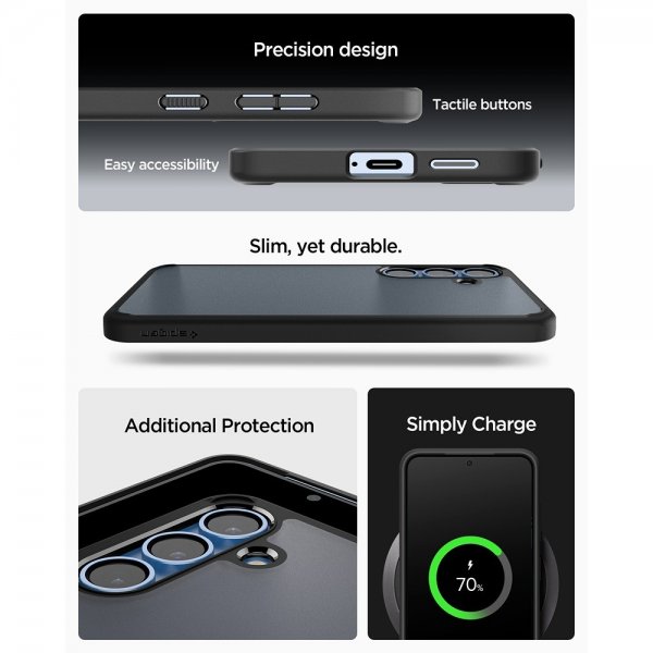 Spigen Samsung Galaxy S25 Skal Ultra Hybrid Frost Black