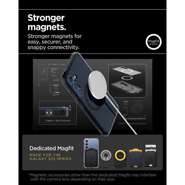 Spigen Samsung Galaxy S25 Skal Ultra Hybrid MagFit Frost Black