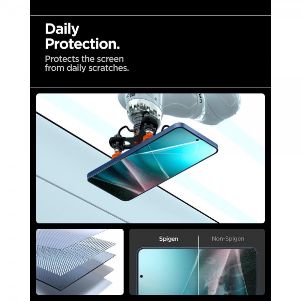 Spigen Samsung Galaxy S25 Skärmskydd EliteShield EZ Fit