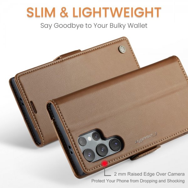 CaseMe Samsung Galaxy S25 Ultra Fodral 023 Series Brun