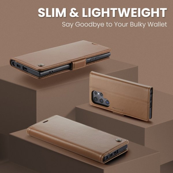 CaseMe Samsung Galaxy S25 Ultra Fodral 023 Series Brun