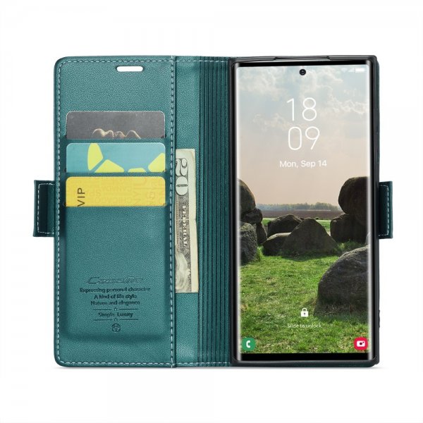 CaseMe Samsung Galaxy S25 Ultra Fodral 023 Series Grön