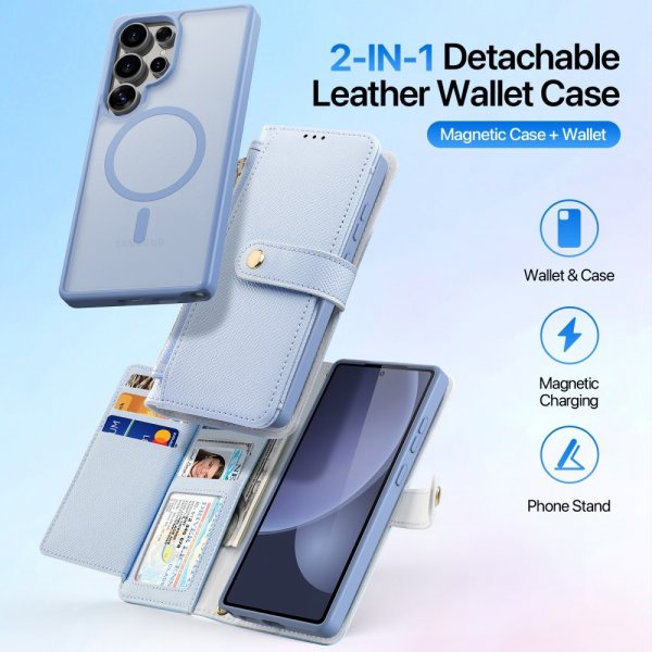 Dux Ducis Samsung Galaxy S25 Ultra Fodral 2-i-1 Lawa Series MagSafe Blå