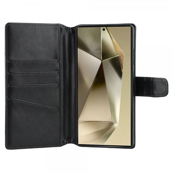 Nordic Covers Samsung Galaxy S25 Ultra Fodral Essential Leather Raven Black