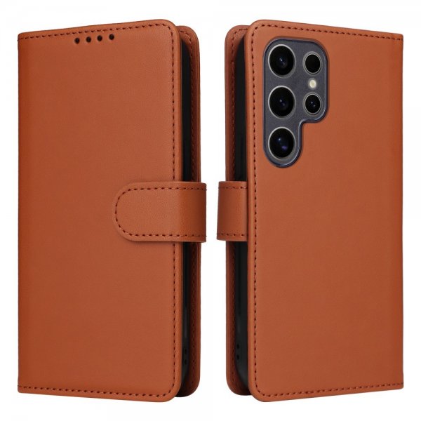 Betopnice Samsung Galaxy S25 Ultra Fodral med Löstagbart Skal 005 Brun