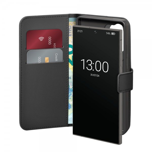 Puro Samsung Galaxy S25 Ultra Fodral Wallet Stand Svart