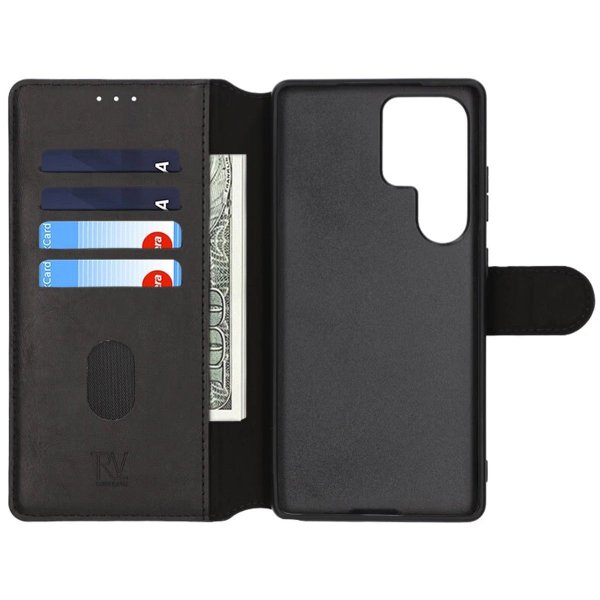Rvelon Samsung Galaxy S25 Ultra Fodral 4 Kortfack Svart