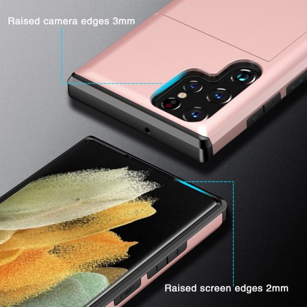 Samsung Galaxy S25 Ultra Skal Card Slide Blå