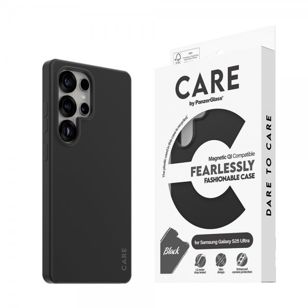 CARE by PanzerGlass Samsung Galaxy S25 Ultra Skal Fashionable MagSafe Svart