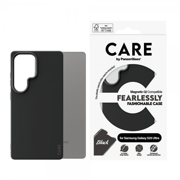 CARE by PanzerGlass Samsung Galaxy S25 Ultra Skal Fashionable MagSafe Svart