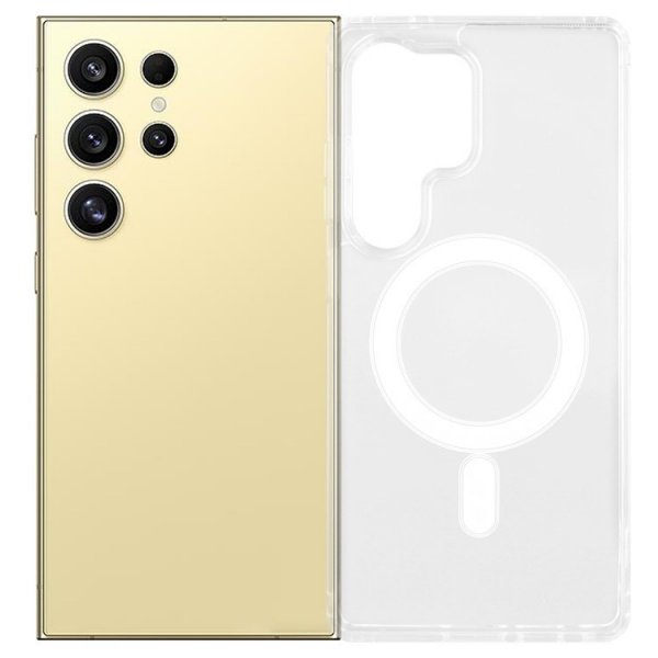 Nordic Covers Samsung Galaxy S25 Ultra Skal Feather Series MagSafe Transparent