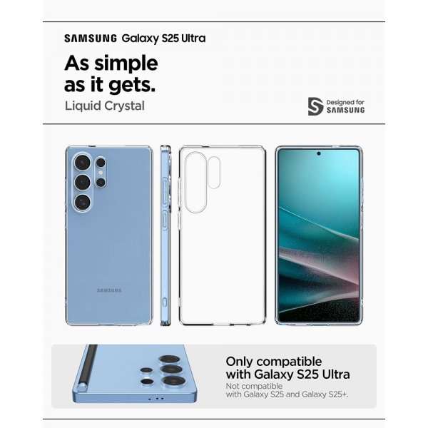 Spigen Samsung Galaxy S25 Ultra Skal Liquid Crystal Crystal Clear