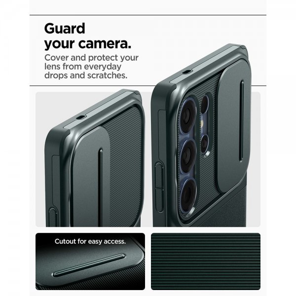 Spigen Samsung Galaxy S25 Ultra Skal Optik Armor Abyss Green