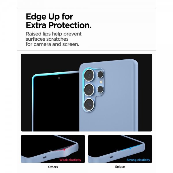 Spigen Samsung Galaxy S25 Ultra Skal Silicone Fit MagFit Sapphire Blue