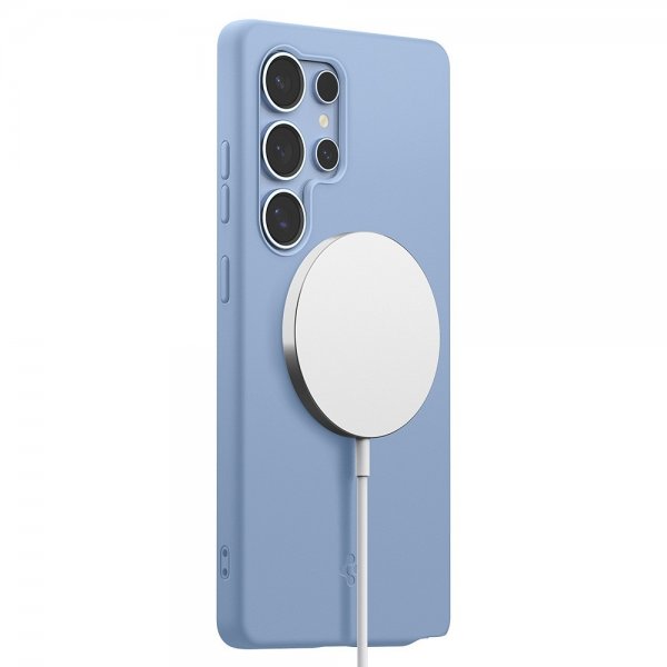 Spigen Samsung Galaxy S25 Ultra Skal Silicone Fit MagFit Sapphire Blue