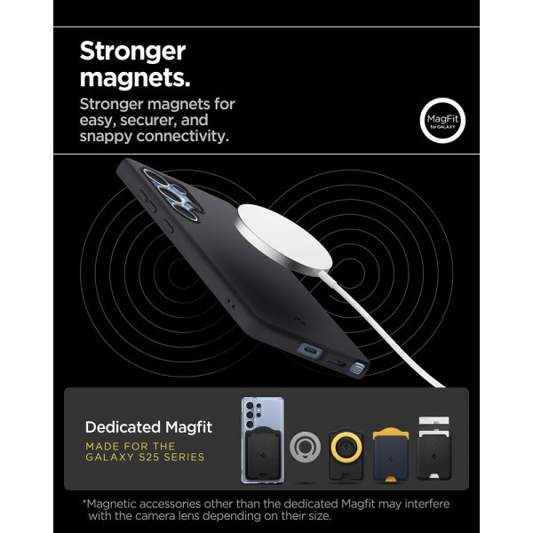 Spigen Samsung Galaxy S25 Ultra Skal Silicone Fit MagFit Svart