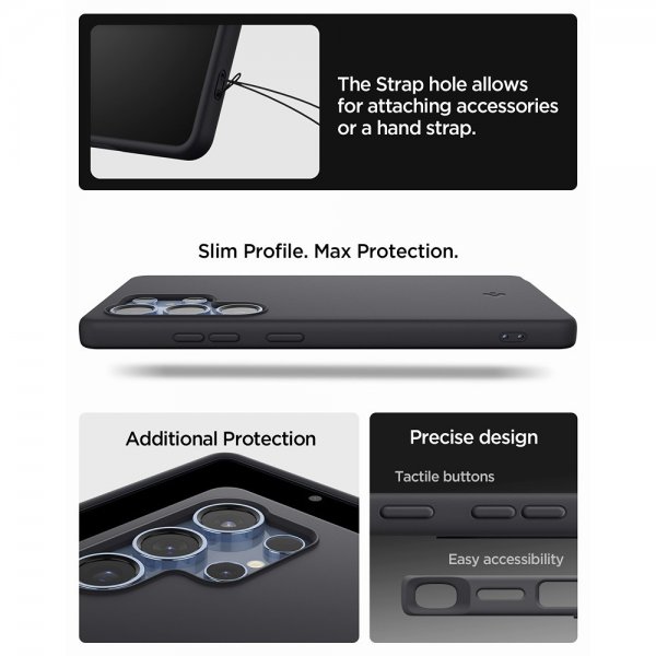 Spigen Samsung Galaxy S25 Ultra Skal Silicone Fit MagFit Svart