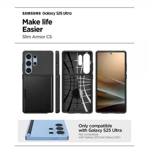 Spigen Samsung Galaxy S25 Ultra Skal Slim Armor CS Svart