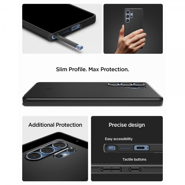 Spigen Samsung Galaxy S25 Ultra Skal Thin Fit MagFit Svart